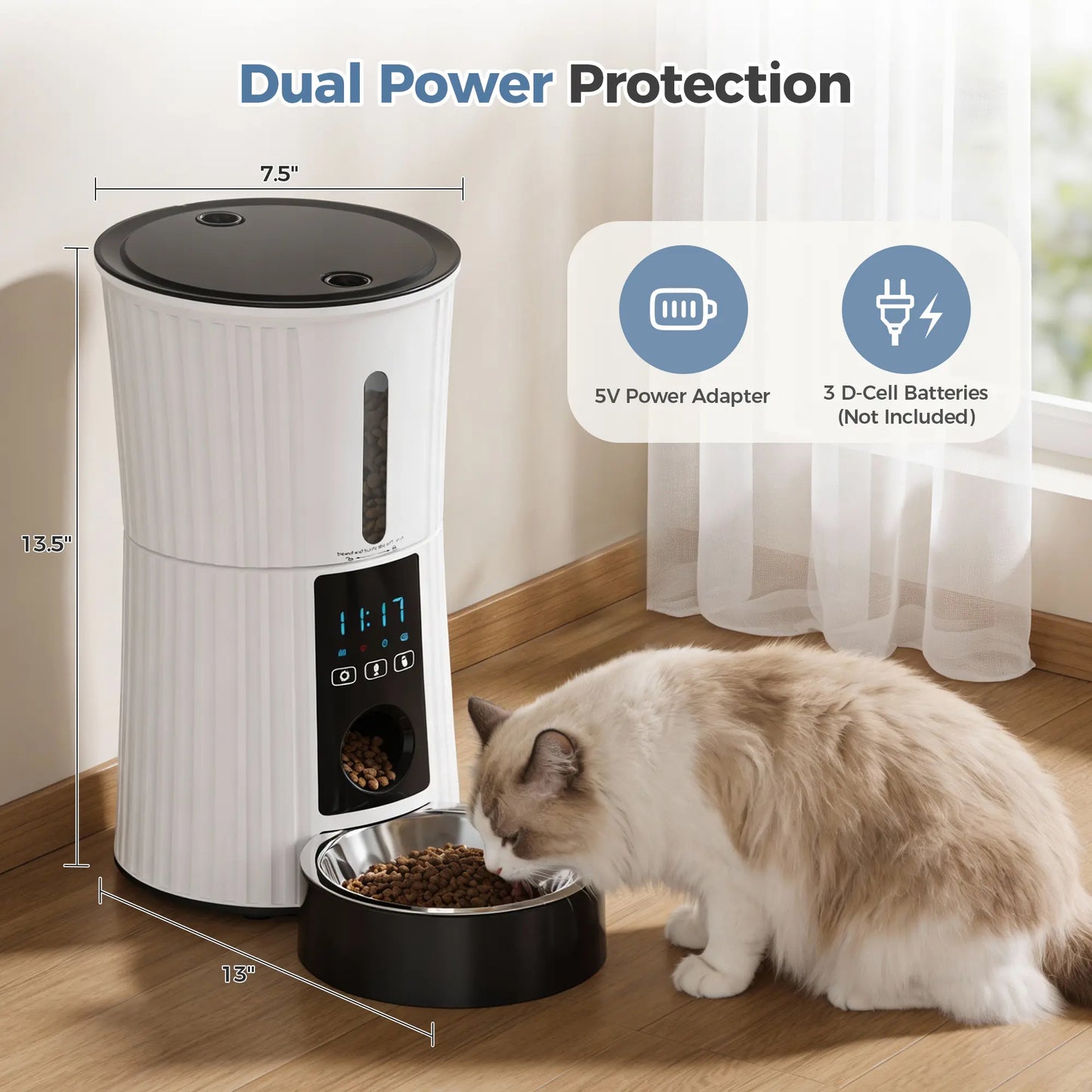 Smart WiFi Pet Feeder – 4L 🐾📱