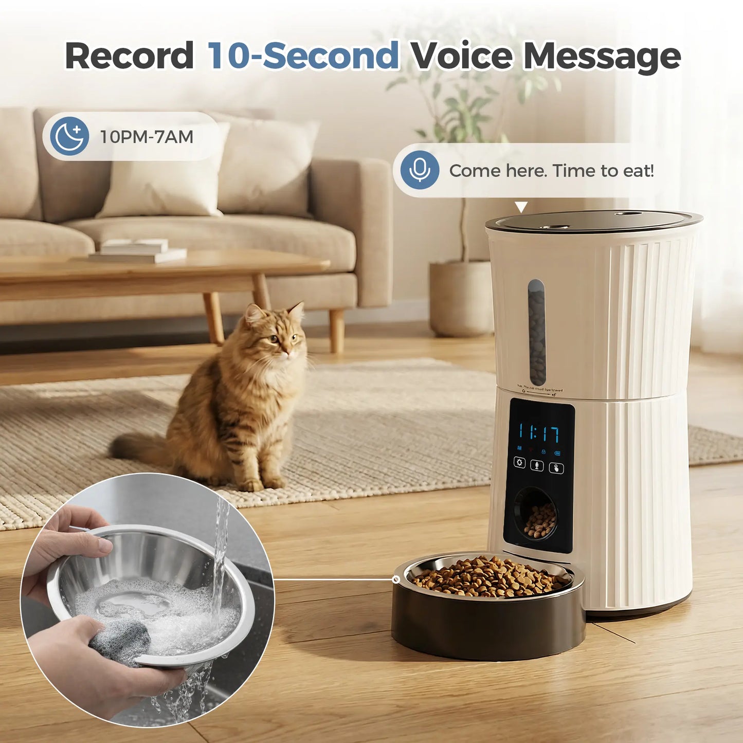 Smart WiFi Pet Feeder – 4L 🐾📱