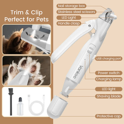 2-in-1 Pet Paw & Nail Trimmer 🐾✂️