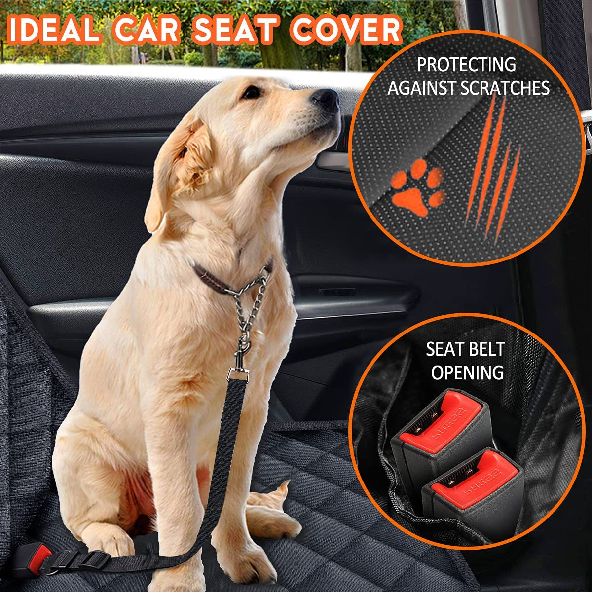 Waterproof Dog Car Seat Cover 🐾🚗