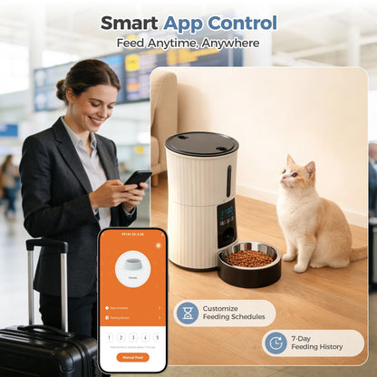 Smart WiFi Pet Feeder – 4L 🐾📱