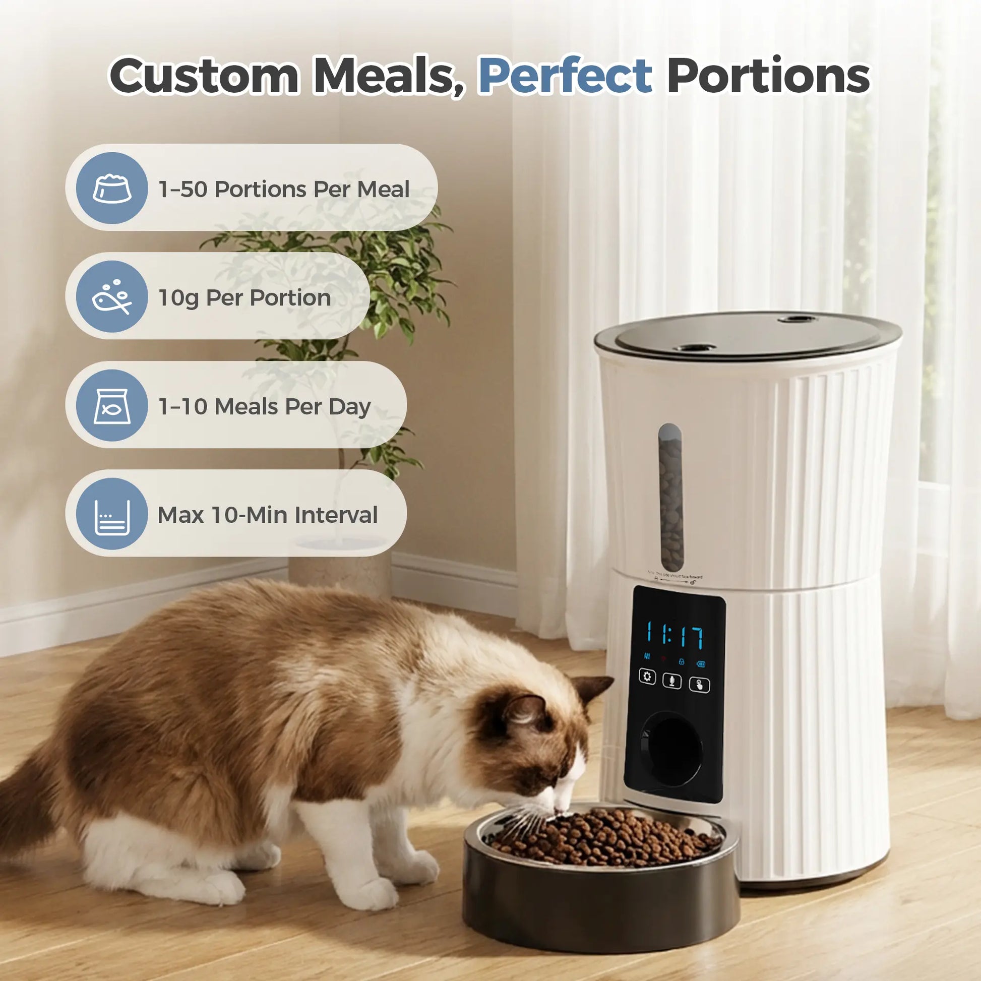 Smart WiFi Pet Feeder – 4L 🐾📱
